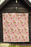 Swallow Pattern Print Design 01 Premium Quilt