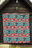 British Pattern Print Design 04 Premium Quilt