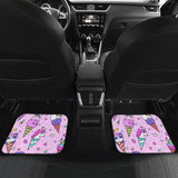 Cute Ice Cream Cone Animal Pattern Front And Back Car Mats