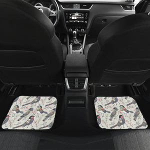 Pigeon Pattern Print Design 04 Front and Back Car Mats
