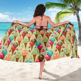 Colorful Ice Cream Pattern Sarong