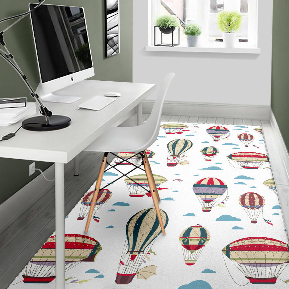 Hot Air Balloon Pattern Area Rug