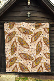 Corn Pattern Print Design 03 Premium Quilt