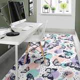 Butterfly Pattern Area Rug