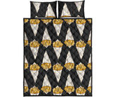 French fries dark background Quilt Bed Set