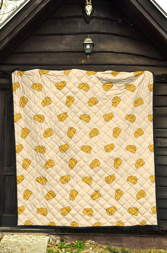 Cheese Pattern Premium Quilt