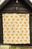 Cheese Pattern Premium Quilt