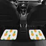 Pineapples Pattern Front And Back Car Mats