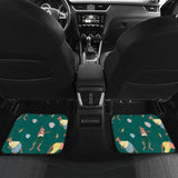 Kangaroo Leaves Pattern Front And Back Car Mats