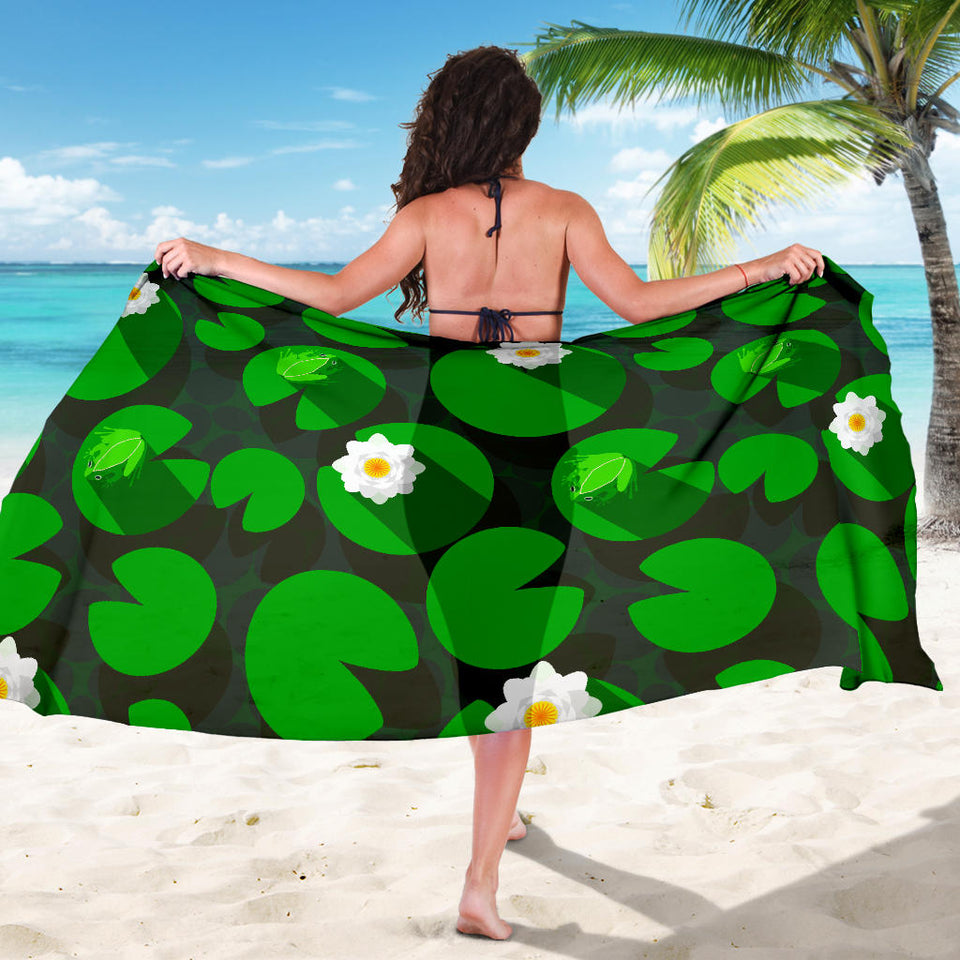 Frog Waterlily Pattern Sarong