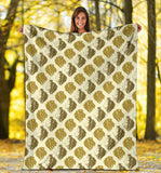 Lion Pattern Print Design 02 Premium Blanket