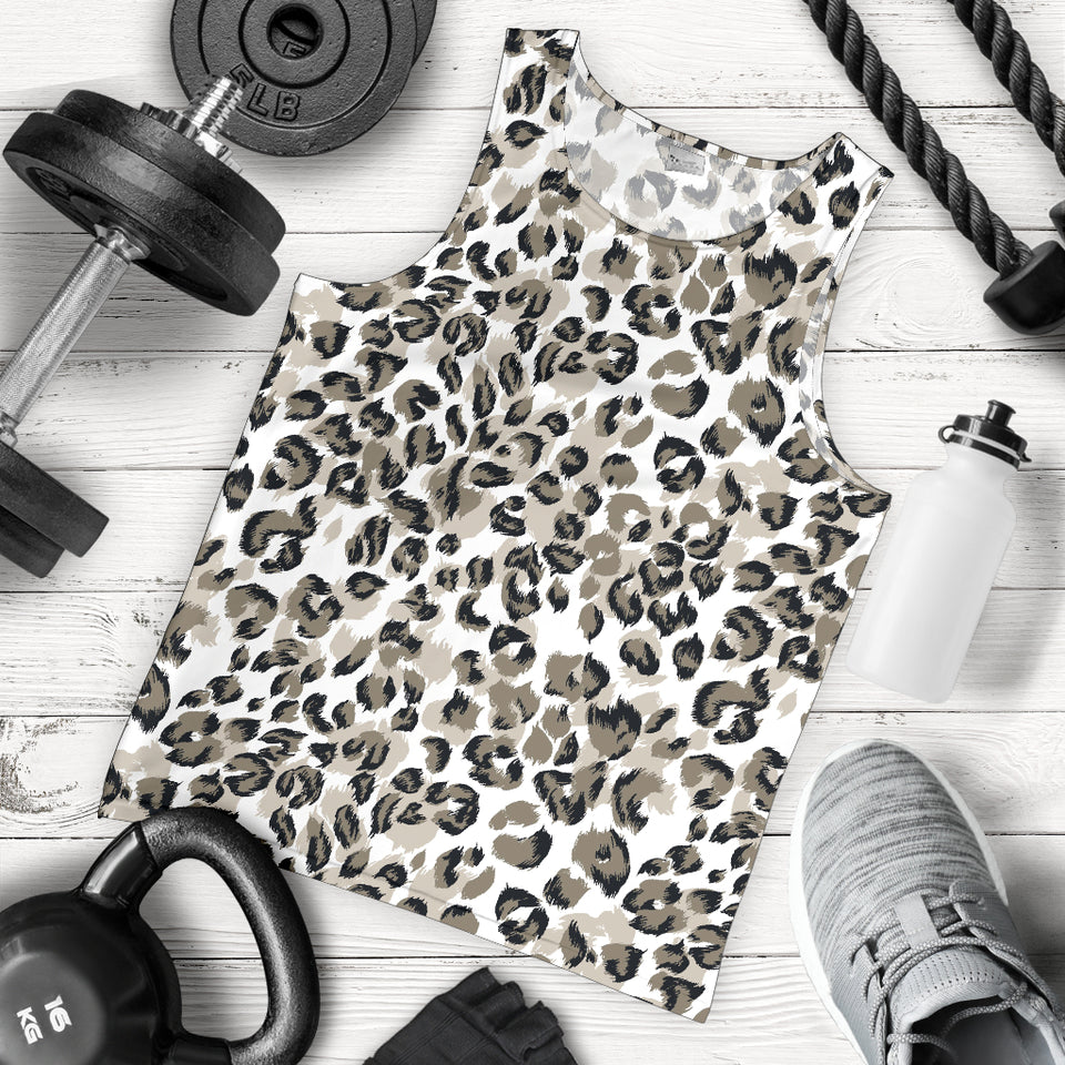 Leopard skin print pattern Men Tank Top
