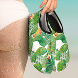 Cactus Design Pattern Copy Aqua Shoes