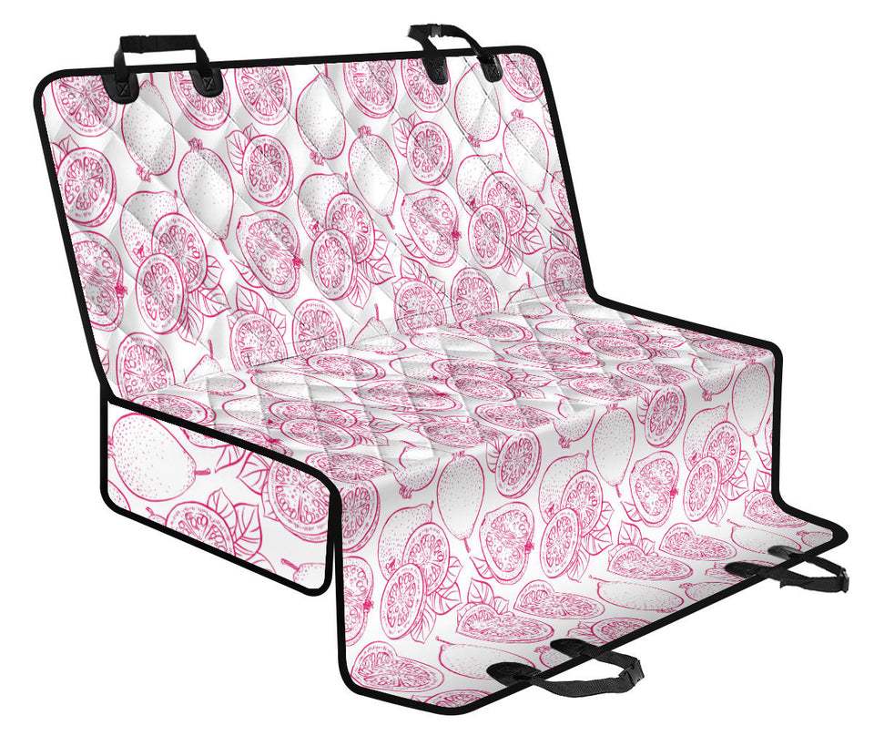 Sketch Guava Pattern Dog Car Seat Covers