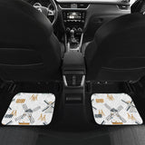 Windmill Pattern Front And Back Car Mats