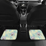 French Bulldog Hawaii Blackground Front And Back Car Mats