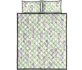 Seahorse shell pattern Quilt Bed Set