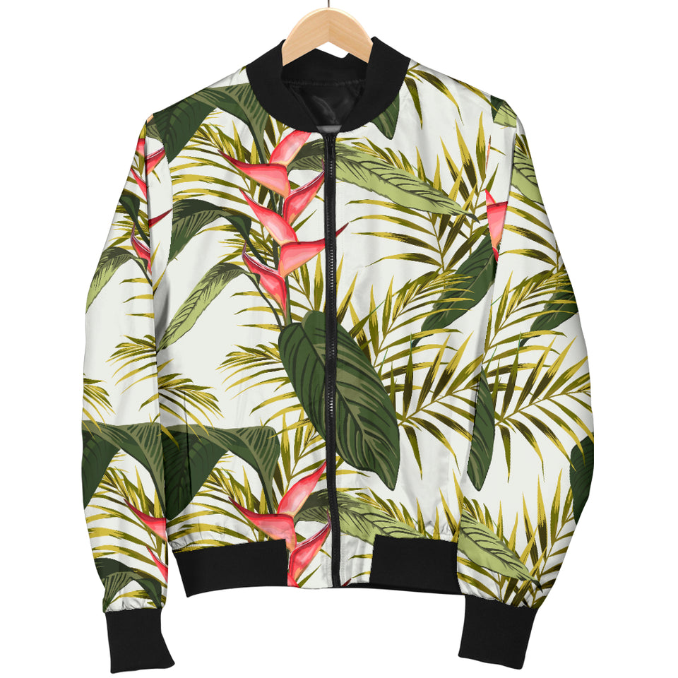 Heliconia Pattern Women'S Bomber Jacket