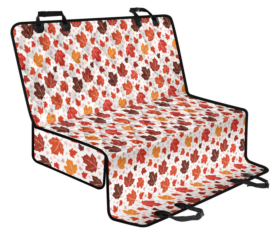Colorful Maple Leaf Pattern Dog Car Seat Covers