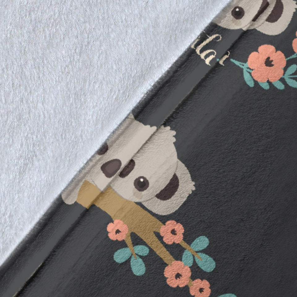Cute Koala Pattern Premium Blanket