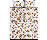peanuts pattern background Quilt Bed Set