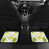Durian Pattern Background Front And Back Car Mats