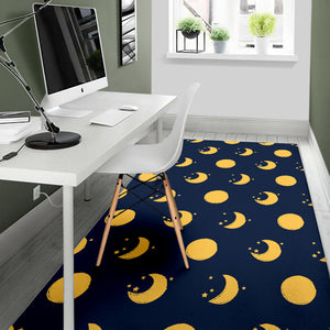 Moon Star Pattern Area Rug