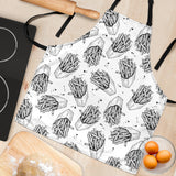 Hand Drawn French Fries Pattern Adjustable Apron
