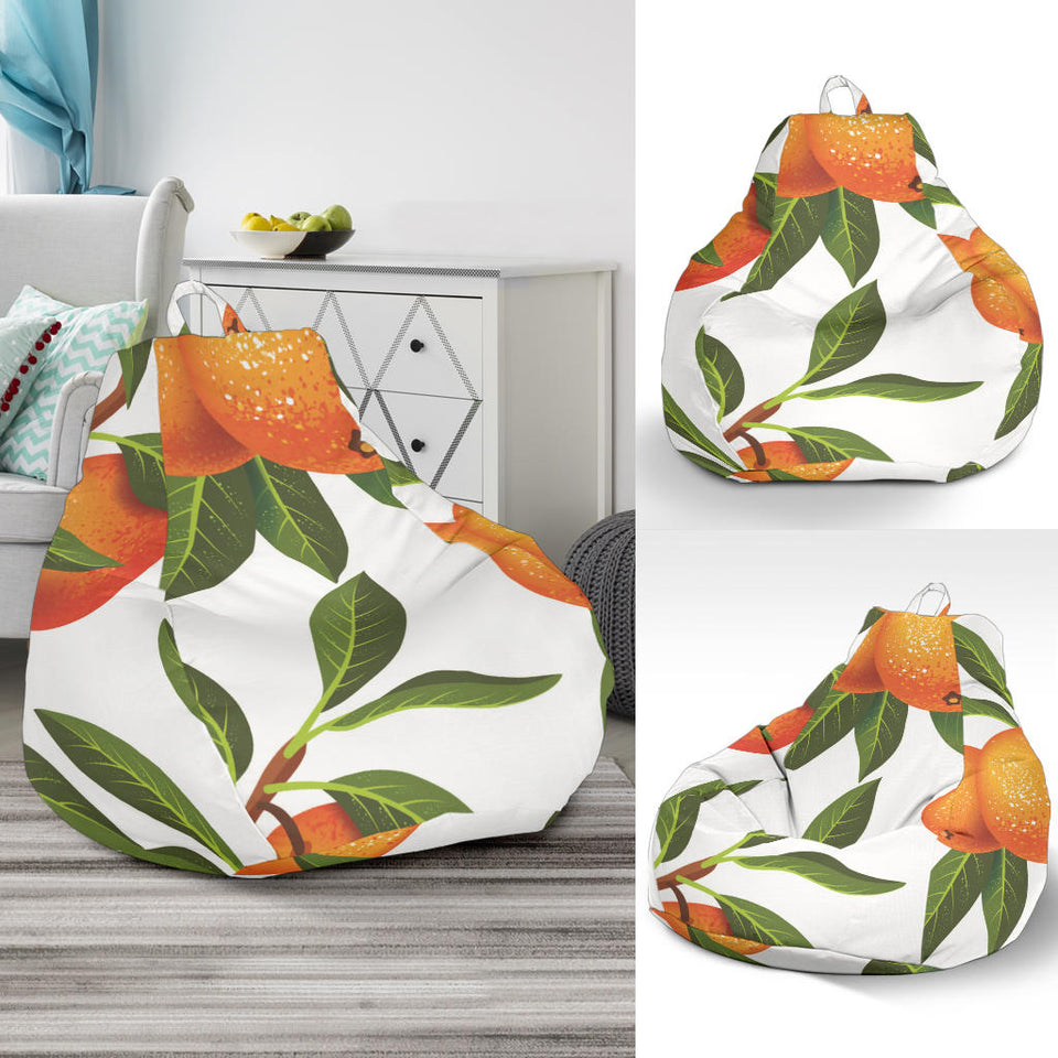 Oranges Pattern Background Bean Bag Cover