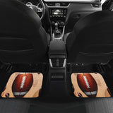 American Football Ball Design Pattern Front And Back Car Mats