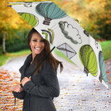 Hot Air Balloon Bird Cloud Pattern Umbrella