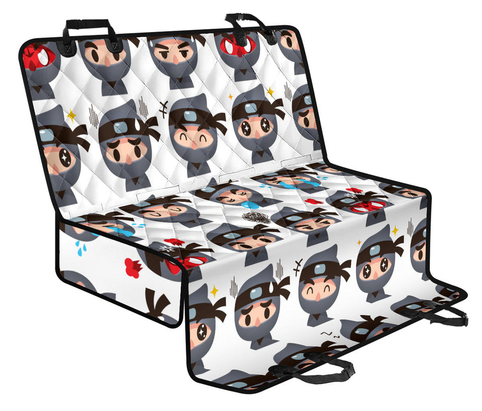 Cute Ninja Design Pattern Dog Car Seat Covers