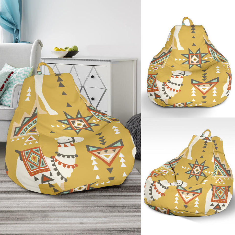 Camels Ethnic Motif Pattern Bean Bag Cover