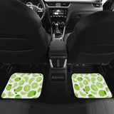 Lime Design Pattern Front And Back Car Mats