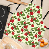 Red Apples Leaves Pattern Adjustable Apron