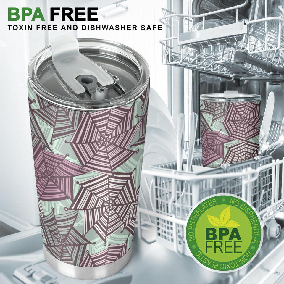 Spider Web Cobweb Design Color Pattern Tumbler