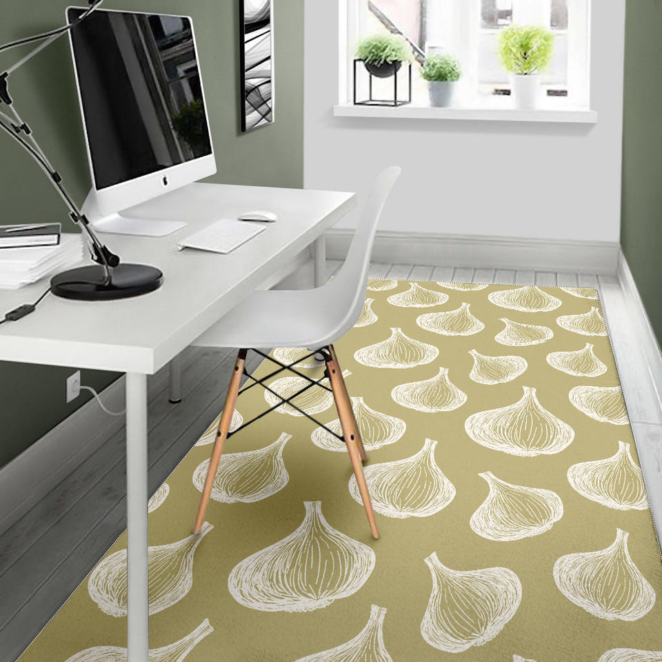 Garlic Design Pattern Area Rug