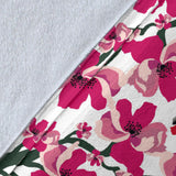 Toucan Flower Design Pattern Premium Blanket