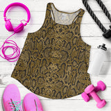 Snake skin pattern Women Racerback Tank Top