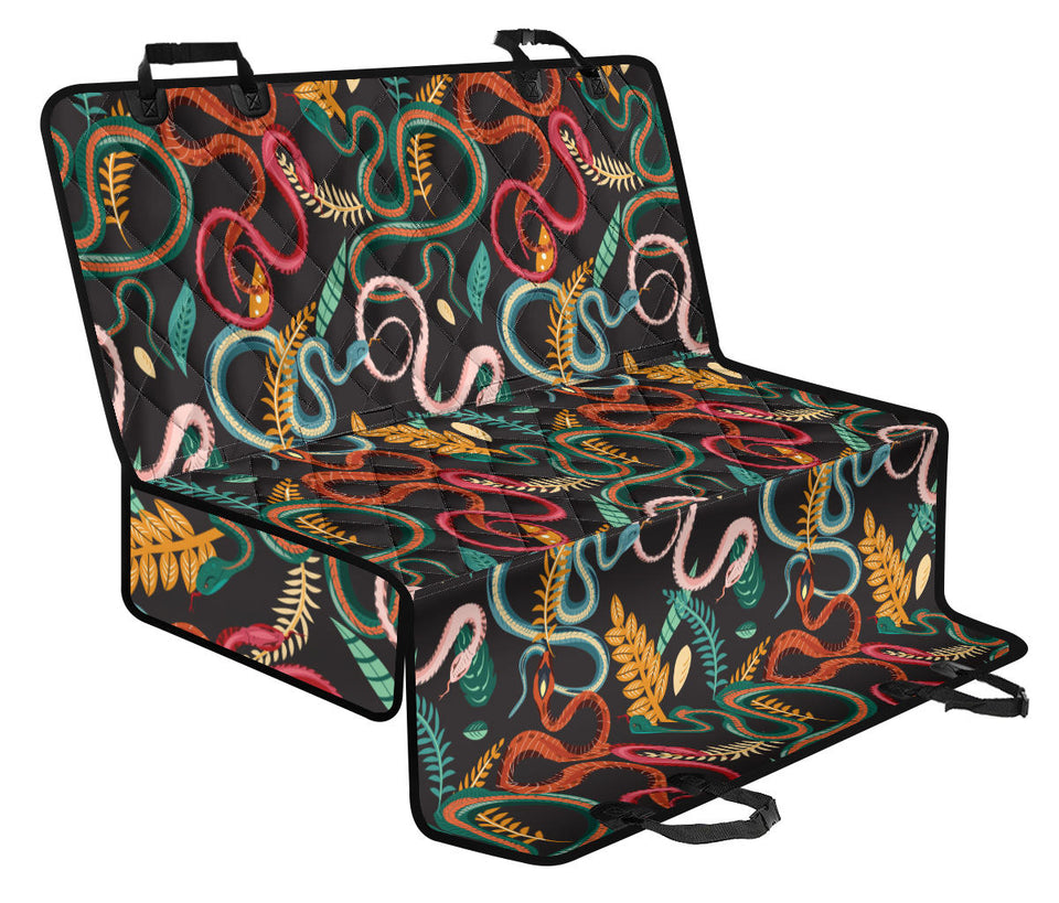 Colorful Snake Plant Pattern Dog Car Seat Covers