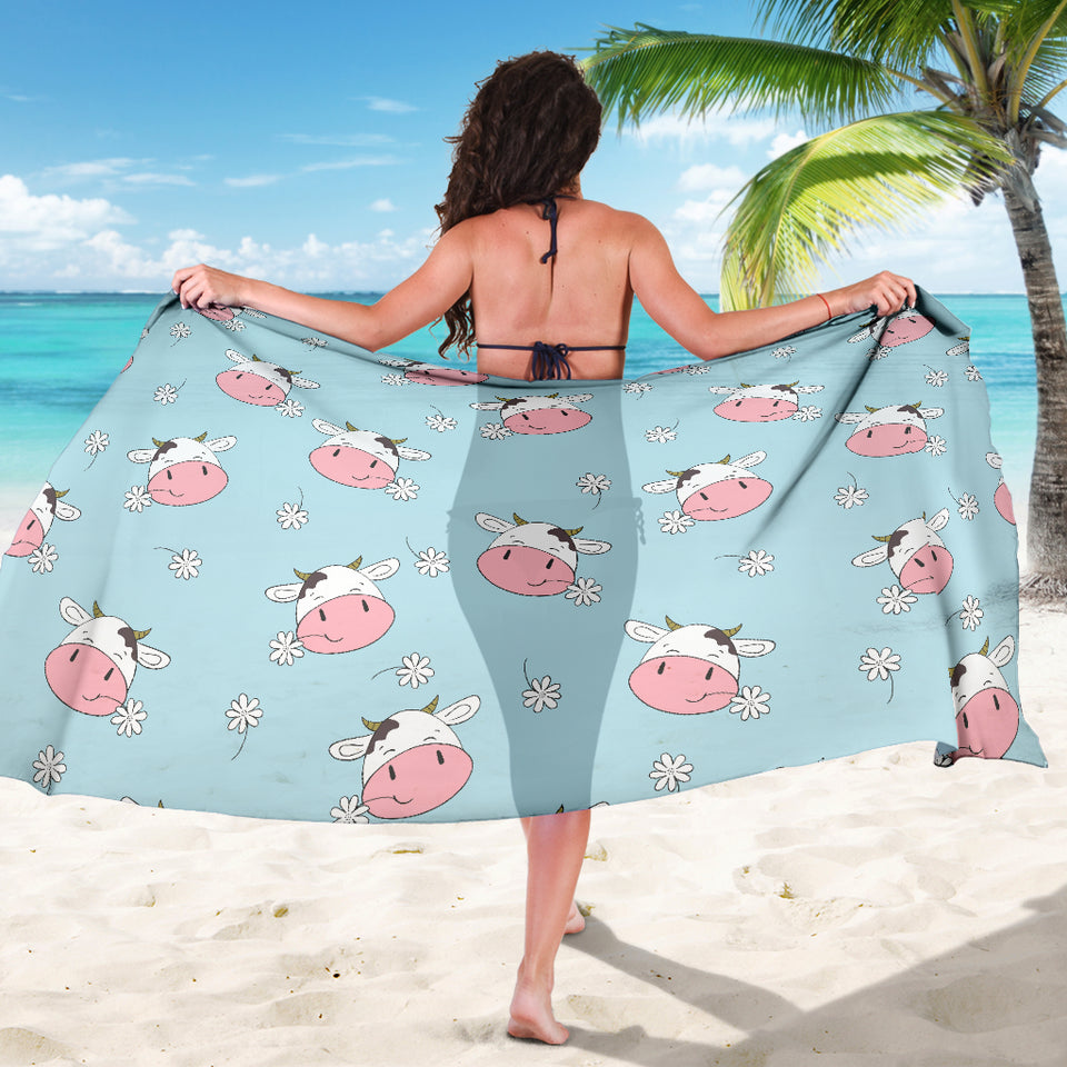 Cute Cow Flower Pattern Sarong