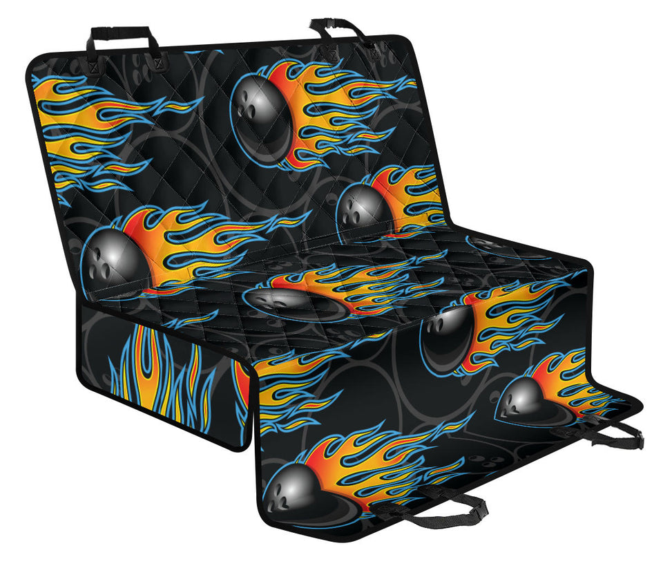 Bowling Balls Flame Pattern Dog Car Seat Covers