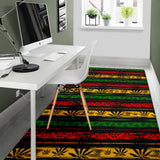 Canabis Marijuana Weed Pattern Print Design 04 Area Rug