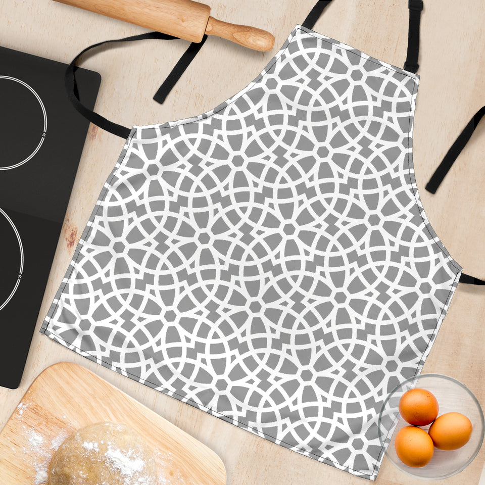 Arabic Gray Pattern Adjustable Apron