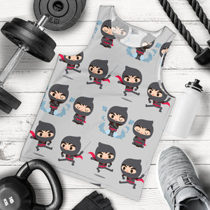 Cute ninja pattern Men Tank Top