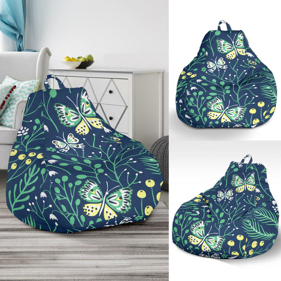 Butterfly Leaves Pattern Bean Bag Cover