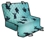 Sea Turtle With Blue Ocean Backgroud Dog Car Seat Covers