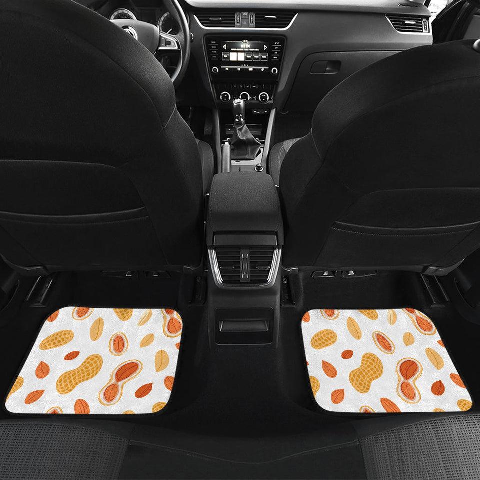 Peanuts Pattern Front And Back Car Mats