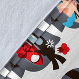 Cute Ninja Design Pattern Premium Blanket