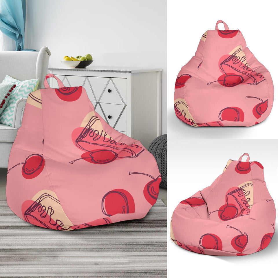 Cake Cherry Pattern Bean Bag Cover